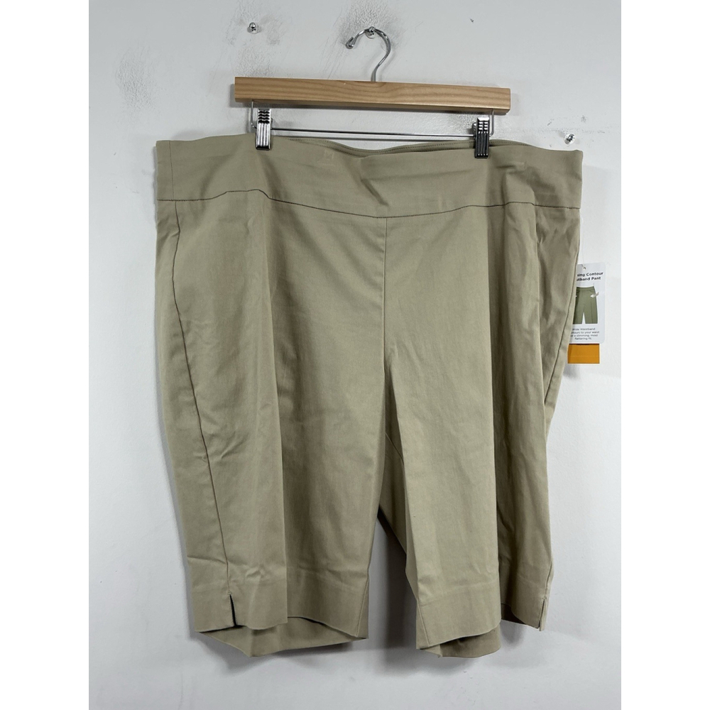 Womans NWT Ruby Rd Pull On Stretch Shorts 24 W Beige